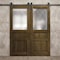 Sartodoors Modern Double Barn Door 60 x 96 inches, Ego 5011 Marble Oak, 13FT Rail Track Set, Solid Panel Int EGO5011DB-DMR-6096 - alternate 3