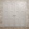 Sartodoors Sliding Closet Double Bi-fold Doors 72 x 96 inches, Ego 5010 Painted White Oak, Sturdy Tracks Mold EGO5010DBF-PWO-72x96 (4* 18x96) - alternate 3
