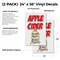 Signmission Apple Cider, Vinyl Decals Only 24 Inch x 36 Inch, Vinyl Decal, 2PK DSB-2436-2PACK-Apple Cider - alternate 2
