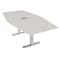 Skutchi Designs 6 Person Conference Table With Power Unit | 7' Hexagon Table | Harmony Series HAR-HEX.IR-48X84-T-K458-ESIL - alternate 1