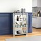 Homeroots 47" Silver And Clear Mirrored Glass And Faux Crystal Bling Accent Cabinet 571114 - alternate 6