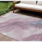 Homeroots 9' X 12' Mauve And Pink Abstract Washable Indoor Outdoor Area Rug 611385 - alternate 1