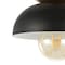 Jonathan Y Paulina 8.5" 1-Light Classic Industrial Iron LED Flush Mount, Black/Gold Painting JYL1327A - alternate 7