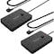 Jouleloom Power Strip Surge Protector w/ 11 Outlets, 4 USB and 2 USB C Ports, 5 Ft Extension Cord, 2PK SOPOWERSTRIP17BLKX2 - alternate 1