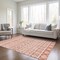 Homeroots 3' X 5' Salmon Beige And Copper Quatrefoil Washable Indoor Outdoor Area Rug 583246 - alternate 5