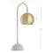 Jonathan Y Stephen 23.5" Metal/Marble LED Table Lamp, Brass Gold/White JYL6000A - alternate 7