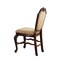 Homeroots Set of Two 24" Beige and Espresso Fabric and Solid Wood Counter Height Bar Chairs, 2PK 573451 - alternate 3