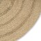 Homeroots 6' Natural And Brown Round Handmade Indoor Outdoor Area Rug 552366 - alternate 5