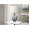 Monarch Specialties Lighting, 26"h, Table Lamp, Sea Green Glass, Ivory / Cream Shade, Contemporary, Modern I 9898 - alternate 2
