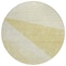 Homeroots 8' Wheat Gold And Ivory Round Geometric Washable Indoor Outdoor Area Rug 582502 - alternate 6
