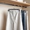 Simple Deluxe Pants Hangers, Heavy Duty Skirt Hangers with Non-Slip Clips, Black, 10PK HKHANGPANT10BLK - alternate 5
