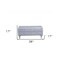Homeroots 38in Silver Faux Leather Storage Bench With Flip Top 302893 - alternate 4
