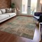 Homeroots 8' X 10' Pewter And Wheat Abstract Washable Indoor Outdoor Area Rug 616247 - alternate 7