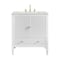 James Martin Vanities Myrrin 30" Single Vanity, Bright White w/ 3 CM Ethereal Noctis Silestone Top 485-V30-BW-3ENC - alternate 1
