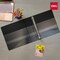 Deli Heavy Duty View Binder 2in, Letter, 3-Sided D-Ring, 4 Pockets, Black, 6PK CF575-BK - alternate 3