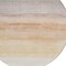 Homeroots 8' Coral Round Striped Washable Indoor Outdoor Area Rug 608147 - alternate 4