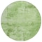 Homeroots 8' Green And Ivory Round Abstract Washable Indoor Outdoor Area Rug 602703 - alternate 5