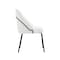 Manhattan Comfort Gracie Dining Chair in White and Black - Set of 2 2-DC100-BWH - alternate 6
