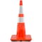 Xpose Safety 28 Inch Orange Slim Line Traffic Cones Heavy Duty 10lb with 6in and 4in Collars, DOT Approved, 1PK AOTC28SL-64-10L-1-X - alternate 1