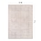 World Rug Gallery Beige Vintage Washable Rug - Low Pile, Subtle Pattern for Neutral Spaces 5 ft x 7 ft WR173BEIGE5X7 - alternate 5