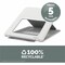 Breyta Laptop Stand, Plastic, White, 9 lb 100098501 - alternate 3