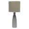 Homeroots 20" Taupe Ceramic Novelty Table Lamp With Taupe Drum Shade 643436 - alternate 3