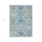 Homeroots 8' X 10' Sky Blue Ivory And Gold Damask Washable Indoor Outdoor Area Rug 599451 - alternate 5