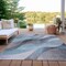 Homeroots 3' X 5' Sky Blue Gray And Silver Abstract Washable Indoor Outdoor Area Rug 616766 - alternate 7