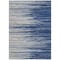 Homeroots 8' X 10' Navy Blue Gray And Ivory Striped Washable Indoor Outdoor Area Rug 597268 - alternate 9