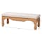 Bali & Pari Abena Ming Style Natural Rattan Bench 260-14214-ZORO - alternate 3