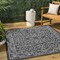 Jonathan Y Charleston Vintage Filigree Textured Weave Black/Gray 3 ft Square Indoor/Outdoor Area Rug SMB106G-3SQ - alternate 1