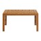 Alaterre Furniture Barton Outdoor Eucalyptus Wood Slotted Coffee Table, Brown 80-OUTD-WD-SMCT - alternate 1