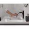 Delta Nicoli Single Handle Pull-Down Bathroom Faucet, 6.81 in, Matte Black / Champagne Bronze 15749LF-GZPD - alternate 6
