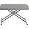 Iceberg IndestrucTable Classic Personal Folding Table, Charcoal Top and Frame, 20 in W x 30 in L x 29 in H 65491 - alternate 1