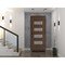 Vdomdoors Front Exterior Prehung Metal-Plastic Door, Manux 8113 Walnut, Office Commercial and Residential Doo MANUX8113EXD-WLN-W36xH80-LH - alternate 3