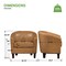 Osp Home Furnishings Ethan Tub Chair, Camel ETN-PD25 - alternate 3