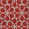 Homeroots 10' X 14' Red And Ivory Geometric Washable Indoor Outdoor Area Rug 613048 - alternate 4