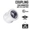 B & K STZ Industries 2-1/2 in. FIP each X 2-1/2 in. D FIP Galvanized Malleable Iron Coupling 351CO-212 - alternate 3