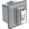 Edwards Signaling Horn Strobe, Horn, Continuous, 24 V AC, 24V DC, 90 dB, Thermoplastic, Clear Lens, Gray Housing 869STRC-AQ - alternate 1