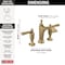 Delta Dorval Two Handle Widespread Bathroom Faucet 3556-CZMPU-DST - alternate 5