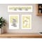 Homeroots Set Of Three Tea Cups and Yellow Flowers White Framed Print Kitchen Wall Art, 3PK 408200 - alternate 2