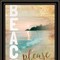 Homeroots Beach Please 2 Black Framed Print Wall Art 416223 - alternate 3