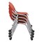 Regency Rico Classroom Training Mobile Stack Chair Armless - Red, 4PK K305-RD-4PK - alternate 5