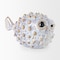 Homeroots Petite Off White Puffer Fish Sculpture 392486 - alternate 4