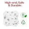 Smarty Had A Party White with Silver Paint Splatter Paper BeverageCocktail Napkins 600 Napkins, 600PK 2292-CASE - alternate 6