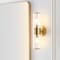 Jonathan Y Quinn 15.5" 2-Light Mid-Century Modern Iron/Acrylic LED Sconce, Brass Gold/Clear JYL9913A - alternate 5