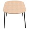 Leisuremod 82.7 in W, 29.5 in L, Manufactured Wood/Steel/Velvet, Natural Wood/Brown TT84-CNW18-BR - alternate 6