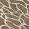 Homeroots 8' Brown And Beige Round Geometric Washable Indoor Outdoor Area Rug 599270 - alternate 3