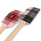 Martha Stewart 3 Piece Holiday Plaid Stoneware 3.4qt Batter Bowl Set with Silicone Spatulas in White 140241.03 - alternate 3