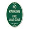 Signmission Princeton New Jersey No Parking Fire Lane Zon, 12 In X 18 In Architectural, Heavy Gauge Aluminum A-OV-G-1218-23273 - alternate 1